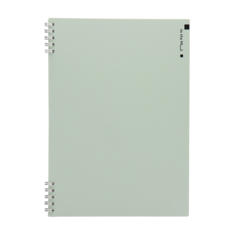 リングノート B5 60枚 罫線が8mm幅 U罫 くすみカラーがかわいい おしゃれ  広くて書きやすい deli | インクのチップス | 02