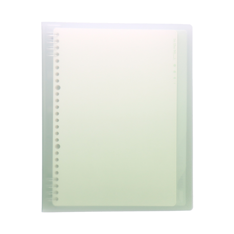 ルーズリーフバインダー 8穴 B5 40枚 おしゃれ パープル イエロー ピンク グリーン B5サイズ対応ルーズリーフバインダー パステルカラー Nusign deli | インクのチップス | 04