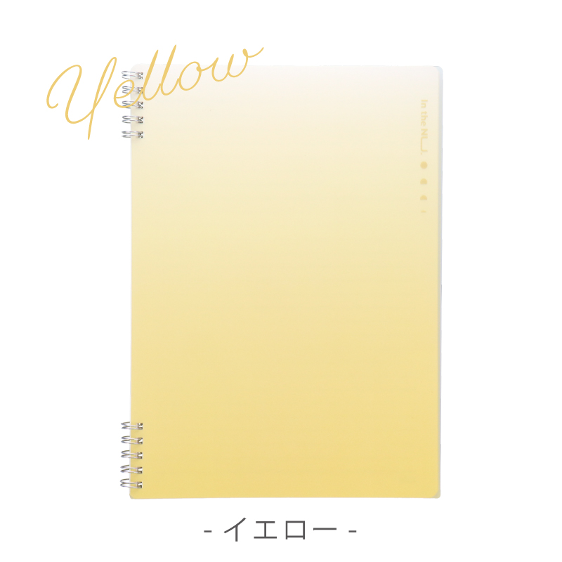 リングノート A5 60枚 4色 おしゃれ グリーン パープル イエロー ピンク シンプルなデザイン Nusign deli | インクのチップス | 11