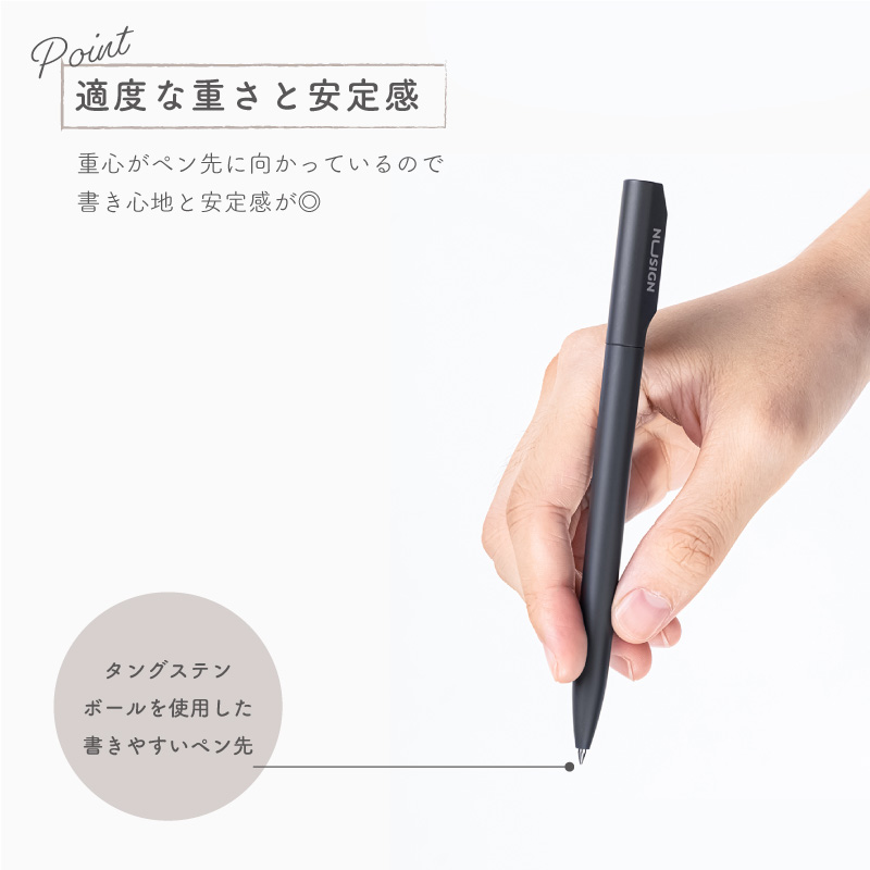 ジェルインクボールペン Gel Pen 黒インク 0.5mm 滑らかな書き心地 文具 deli Nusign | インクのチップス | 04