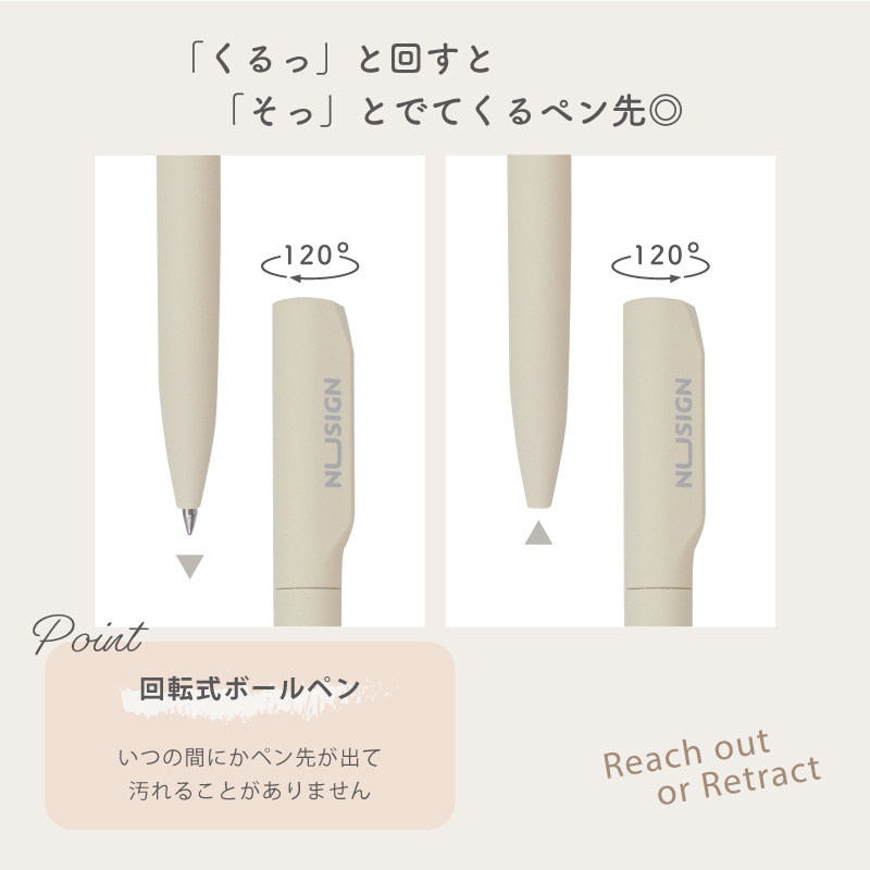 ジェルインクボールペン Gel Pen 黒インク 0.5mm（アイボリー、ピンク、ブルー、グリーン、パープル） 滑らかな書き心地 文具 deli Nusign | インクのチップス | 10