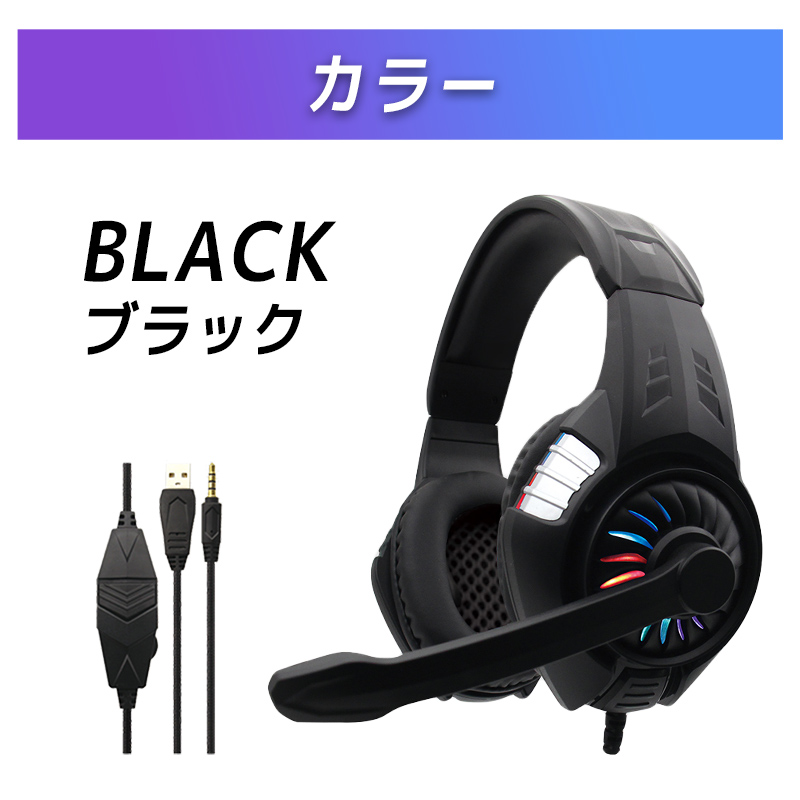 ゲーミングヘッドセット 有線 ヘッドホン (ヘッドフォン) PS5 PS4
