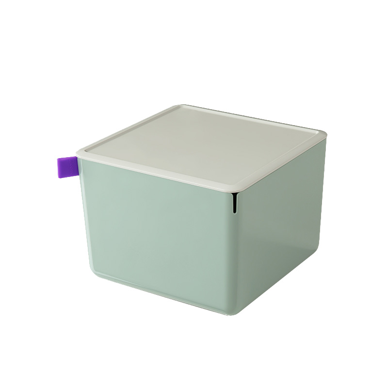 収納ボックス 小物 北欧 フタ付き 収納ケース おしゃれ 整理箱 キッチン 小物 洗面所 子供部屋 タオル 収納 正方形（深）幅21.2×奥行21.2×高さ15.3（cm） |  | 03