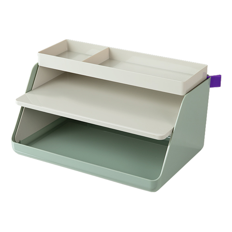 収納ボックス 小物 デスクオーガナイザー 収納ケース 北欧 おしゃれ 整理箱 卓上収納 小物 約 幅31.5×奥行20.7×高さ17（cm） |  | 02