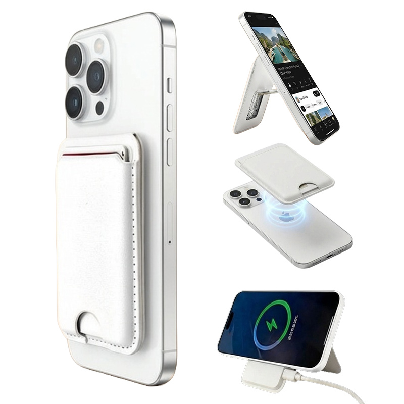 magsafe カードケース 充電 magsafe充電器 マグセーフ iPhone 充電器 ワイヤレス充電器 カードケース型 マグネット式 スタンド 15ｗ ZZ-CD01 | インクのチップス | 01