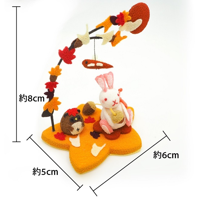 紅葉デザインの木製置物 約42cm  5枚セット dis_312fb.jpg