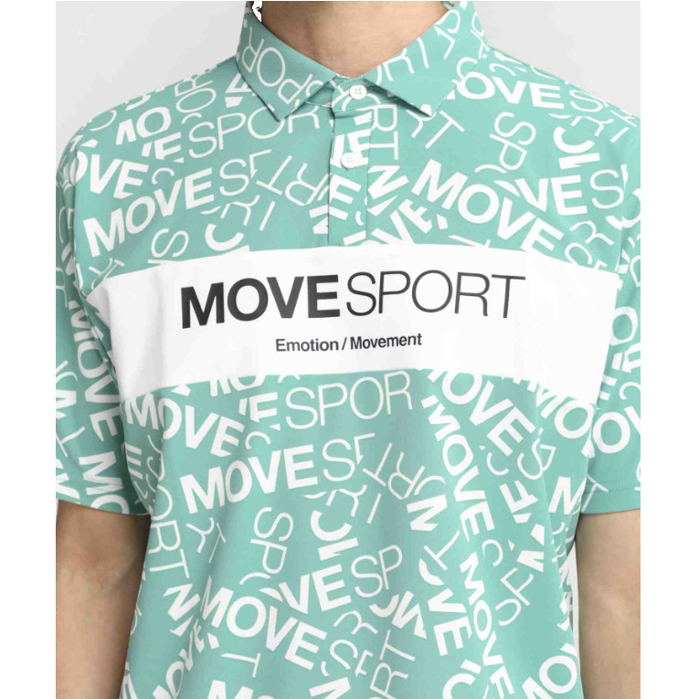 DESCENTE（デサント） SUNSCREEN ミニ鹿の子 総柄グラフィック