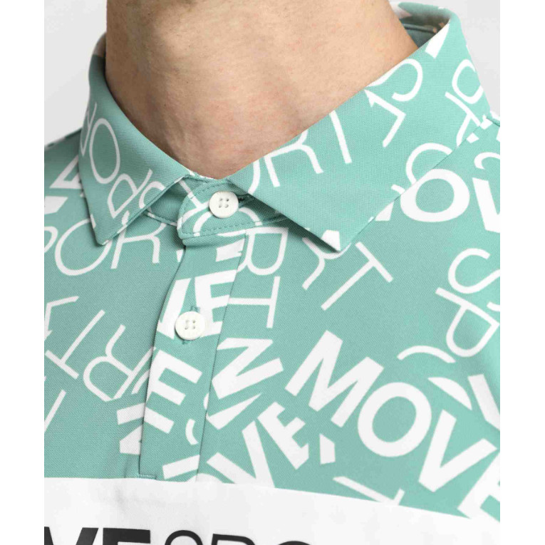 DESCENTE（デサント） SUNSCREEN ミニ鹿の子 総柄グラフィック