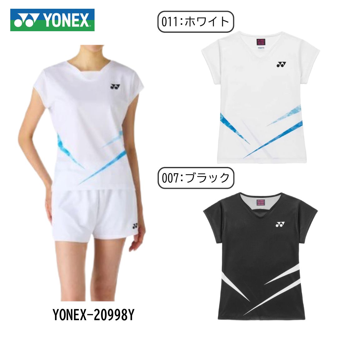 YONEX スポーツシャツ 白 20998y ウィメンズゲームシャツ.20998Y