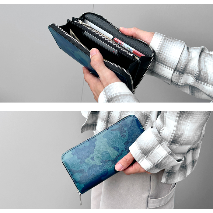 【未使用級】 PORTER 折り財布 ラウンドジップ カモフラ メンズ 未使用級】 PORTER 折り財布 ラウンドジップ カモフラ メンズ