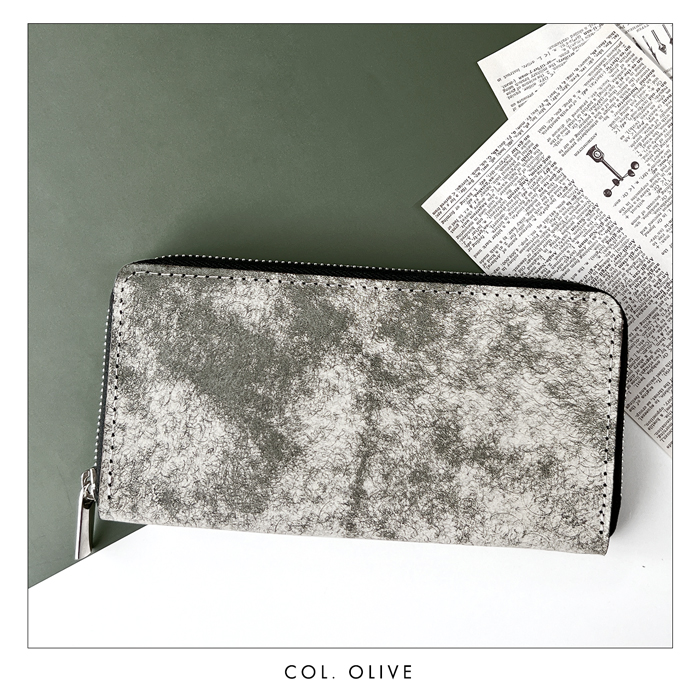 イタリア産 本革 マルゴーフォグ 長財布 メンズ 財布 ラウンド