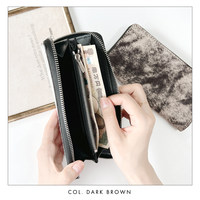 イタリア産 本革 マルゴーフォグ 長財布 メンズ 財布 ラウンド