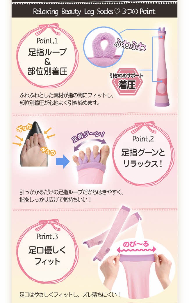 【広げてスッキリ足指リラレッグ】広げてスッキリ足指リラレッグ ルームソックス ナイトソックス 靴下 着圧ソックス ソックス 着圧 足指 おやすみ むくみ解消 ふくらはぎサポーター 加圧靴下