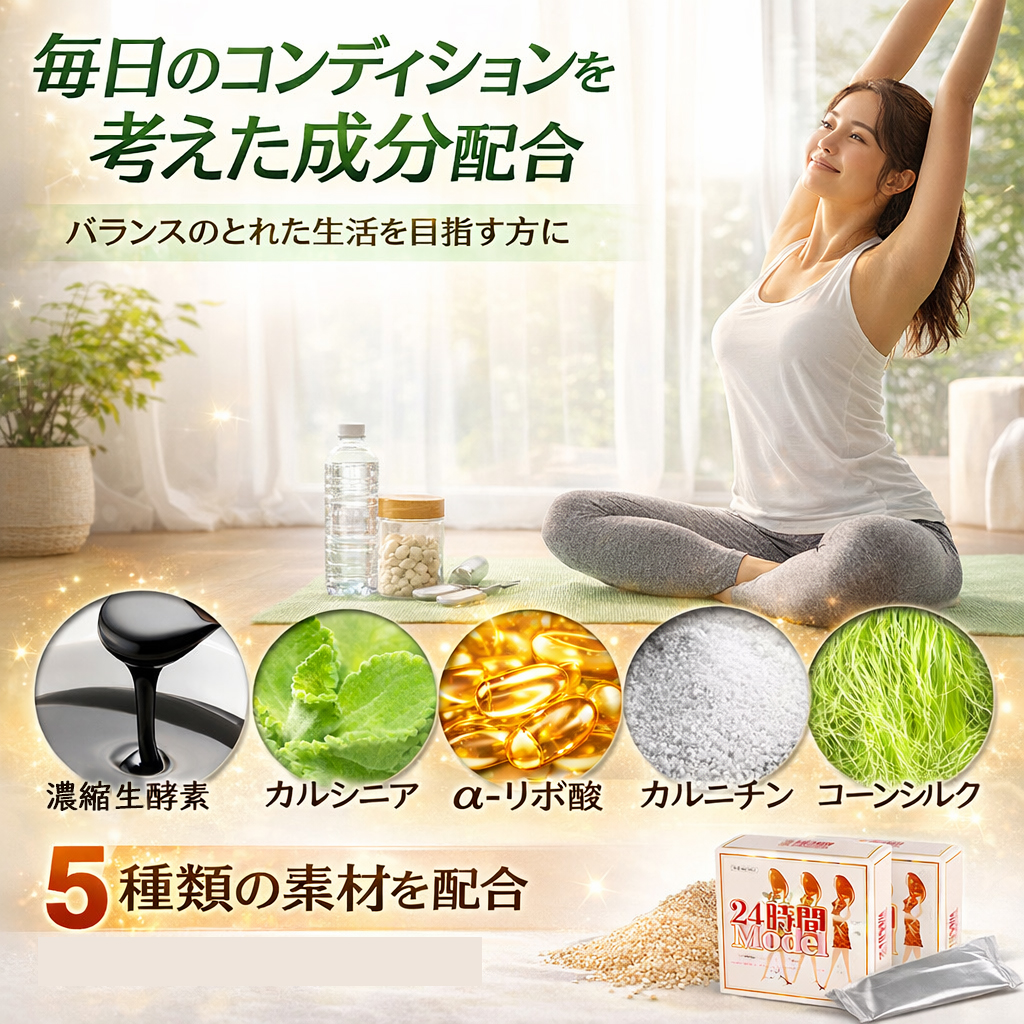 24時間モデル【短期集中 本気 ダイエットサプリ本気 メラメラ 生酵素