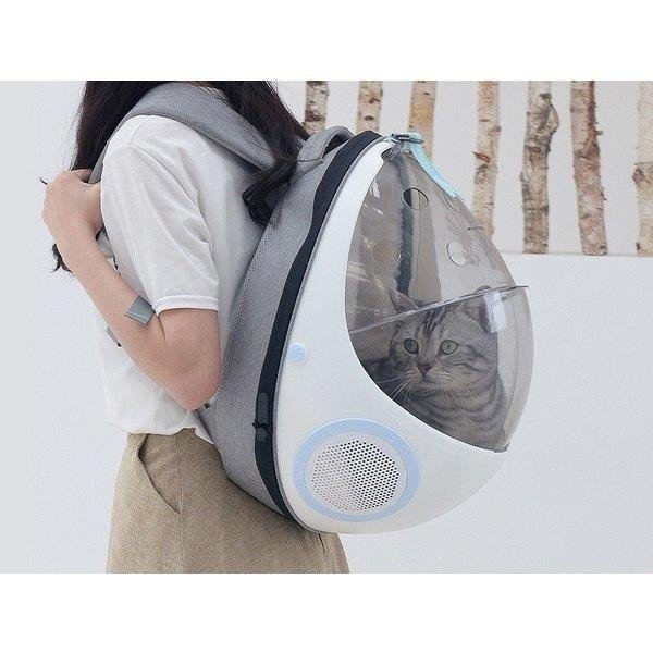 ペット キャリー ケース 犬 キャリーケース 猫 キャリーバッグ ケージ リュックキャリー リュックタイプ 卵型 透明 ホワイト グレー toy トイ キャリーバッグ ペット用品