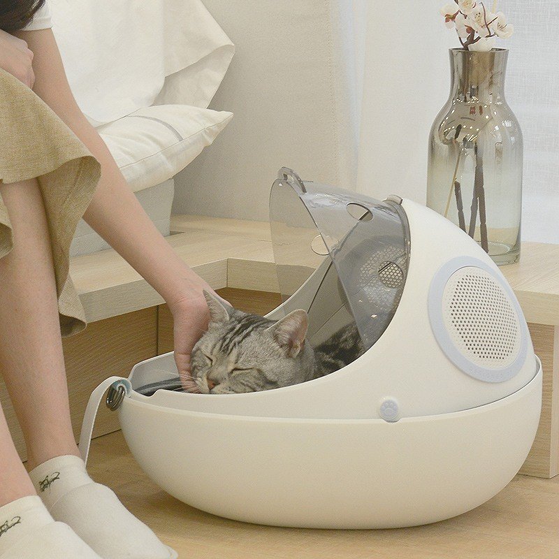 ペット キャリー ケース 犬 キャリーケース 猫 キャリーバッグ ケージ リュックキャリー リュックタイプ 卵型 透明 ホワイト グレー toy トイ キャリーバッグ ペット用品