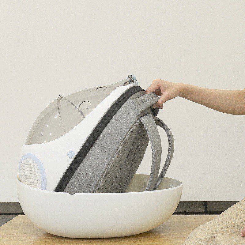 ペット キャリー ケース 犬 キャリーケース 猫 キャリーバッグ ケージ リュックキャリー リュックタイプ 卵型 透明 ホワイト グレー toy トイ キャリーバッグ ペット用品