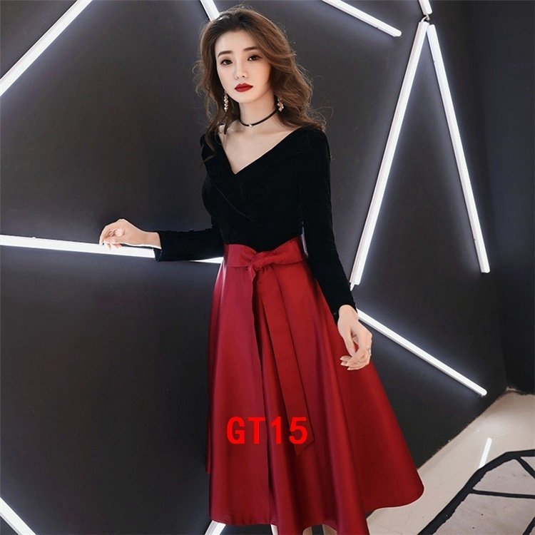 パーティードレスパーティドレス 結婚式ワンピース 長袖vネックミディアムドレス 二次会お呼ばれウエディングドレス 発表会お呼ばれ二次会披露宴 Zqfdzqhica レディースファッション Windowrevival Co Nz