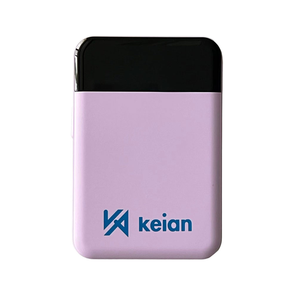 燃えにくい 準固体電池採用 モバイルバッテリー10000ｍA PSE認証済み KEIAN MAGSAFE準拠 USB 4台同時充電 ワイヤレス 大容量モデル タイプCコード本体内蔵 | 恵安 | 03