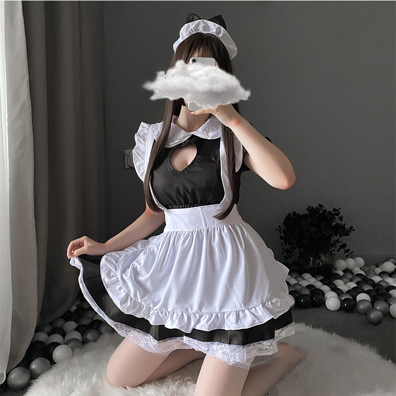 メイド服 コスプレき コスチューム 黒 パーティー変装 魔女かわいい