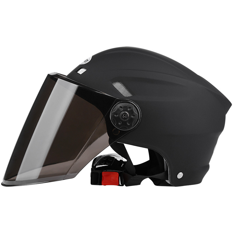 バイク用 ヘルメット バイクヘルメット バイク ハーフ シールド付き 軽量 通気 半帽レディース メンズ Uvカット ワンタッチバックル 通勤おしゃれ R440 Chocooto 通販 Yahoo ショッピング