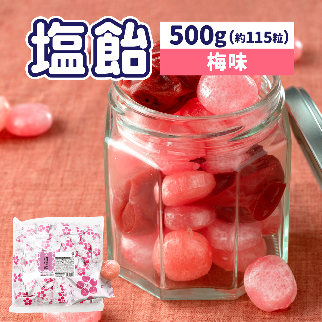 栄光堂 塩飴 業務用 500g 梅味 塩分補給 熱中症対策 : チョコレート