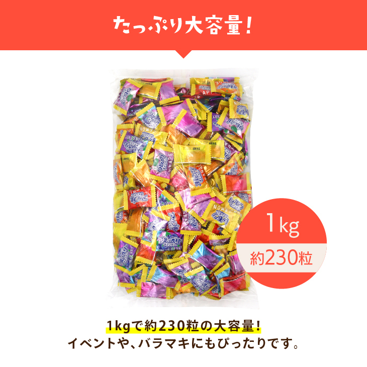 ミックスフルーツ キャンディ 1kg 飴 あめ 業務用 個包装 :mixfruits-1:チョコレート工房 チョコル 通販  