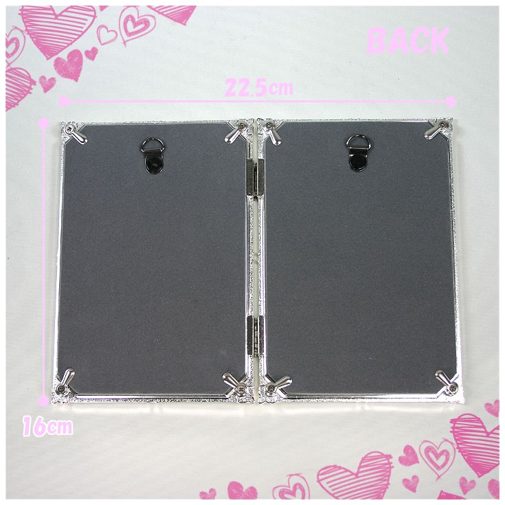 リングホワイト 写真立て 二つ折り = LADONNA ラドンナ フレーム MJ62