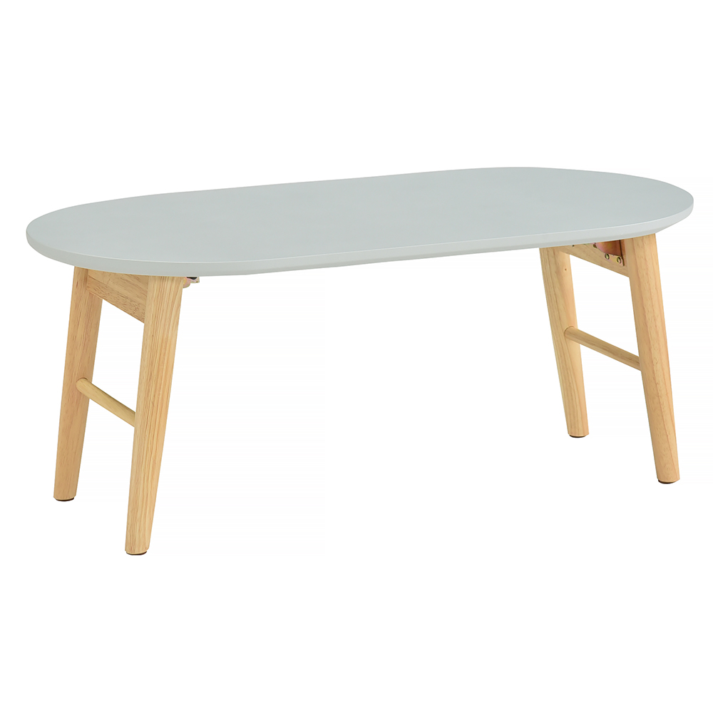 テーブル 折りたたみ 幅80 完成品 楕円 センターテーブル ローテーブル おしゃれ 80×40cm 楕円型 折り畳み リビング シンプル かわいい  机 北欧 スモーキー