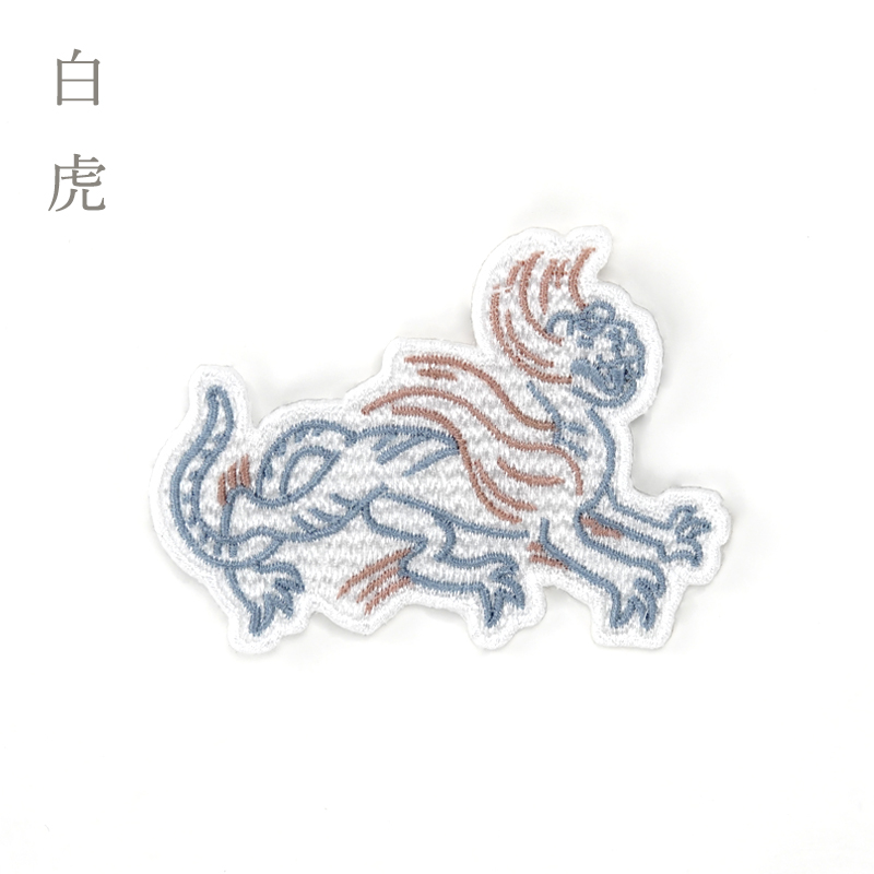 シールワッペン ならまきこもの 人気のならまきめっちゃ薄い腹巻き刺繍柄のシール アイロン接着もOK！！ 布製品や文房具にも 大仏 鹿 キトラ古墳 青龍 |  | 10