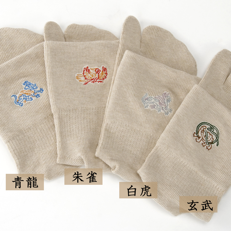 キトラ古墳 四神 足袋ソックス 日本製 奈良製...の詳細画像3