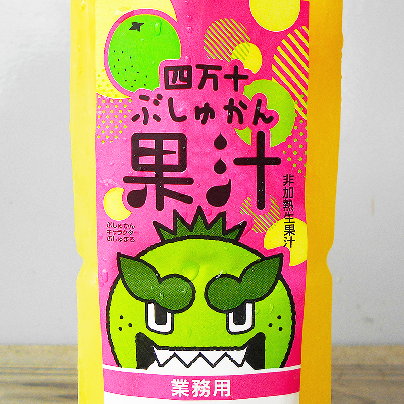 ぶしゅかん果汁 1リットル×3本セット 送料無料 生果汁 果汁100% 無農薬