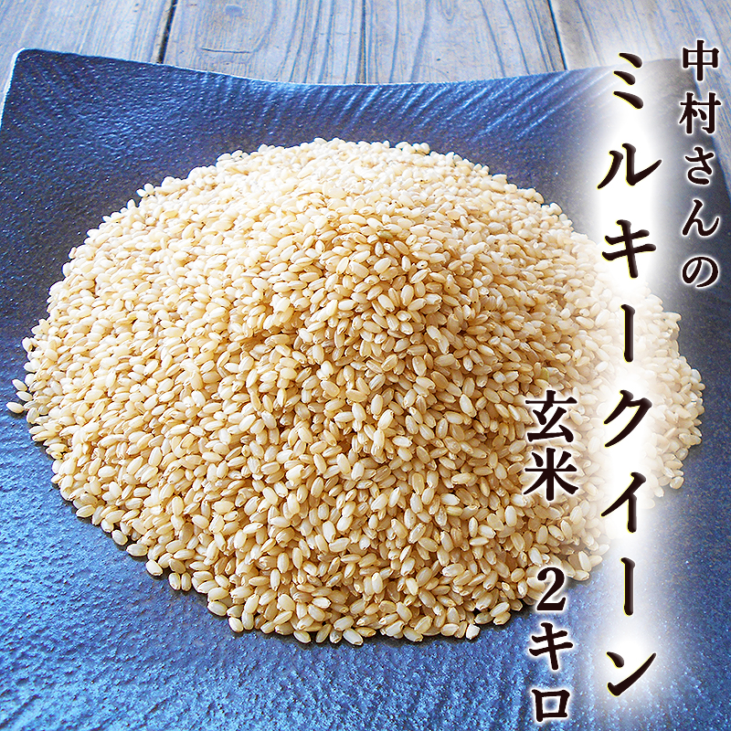 【玄米】 新米 ミルキークイーン 2kg 令和7年産 送料無料 玄米 中村さんのミルキークイーン 高知産 生産者限定 お米 こめ ご飯 ごはん 低アミロース