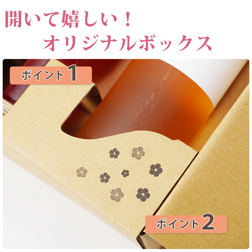 開いたときにも感動を感じるオリジナルボックスには2つのポイントが!