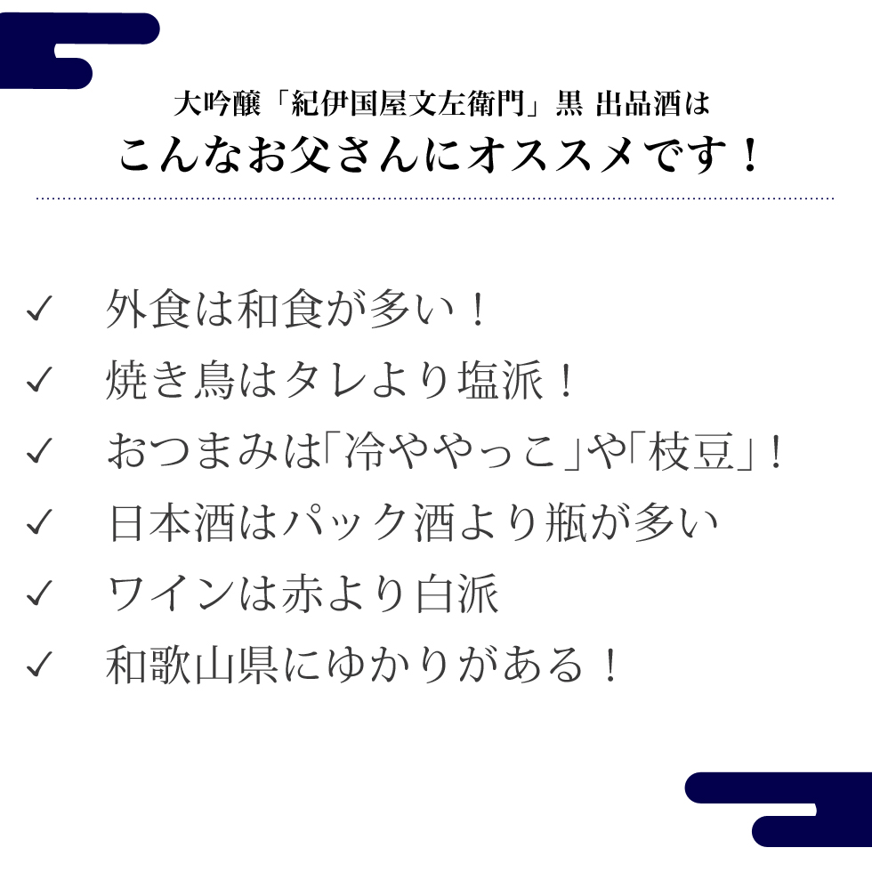 父の日プレゼントに日本酒オススメしたいお父さん