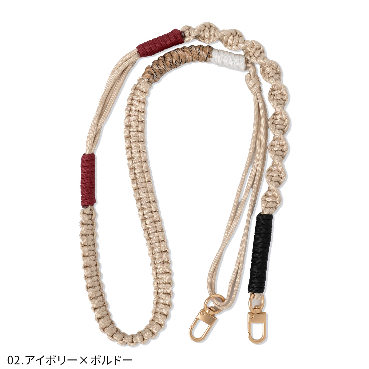 スマホショルダーストラップ 編み込み スマホストラップショルダー 太め スマホ ストラップ 頑丈 紐 携帯ストラップ かわいい 肩掛け メンズ パラコード 韓国 |  | 02
