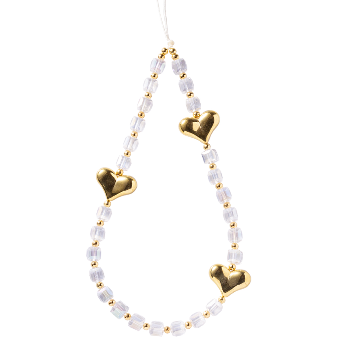 スマホ ストラップ 手首 ビーズ 韓国 ハート ハンドストラップ スマホ