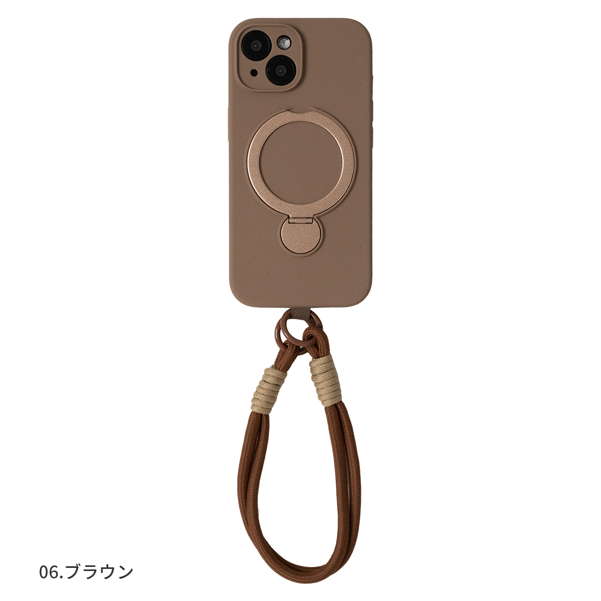 iPhone16 Plus ケース リング ストラップ付 custype 新品 iPhone16 Plus ケース カバー ハイブリッド ZEROSAFE Shaft MagSafe