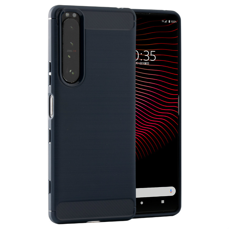 Xperia 1 III ケース カバー スマホケース スマホ カーボン おしゃれ かっこいい カーボン 耐衝撃 エクスペリア マークスリー SO-51B SOG03 カーボン調TPUケース |  | 02