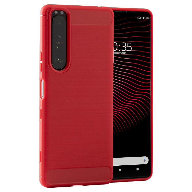 Xperia 1 III ケース カバー スマホケース スマホ カーボン おしゃれ かっこいい カーボン 耐衝撃 エクスペリア マークスリー SO-51B SOG03 カーボン調TPUケース |  | 04