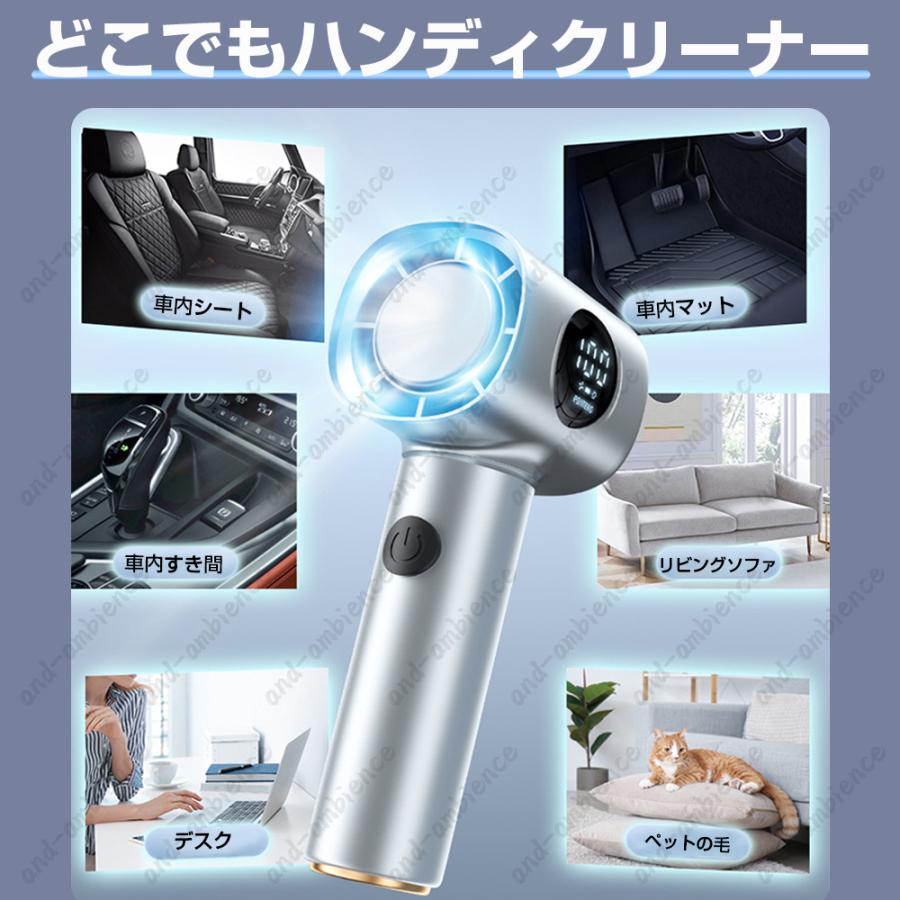 ハンディクリーナー コードレス掃除機 59800pa 強力吸引 AIデジタル