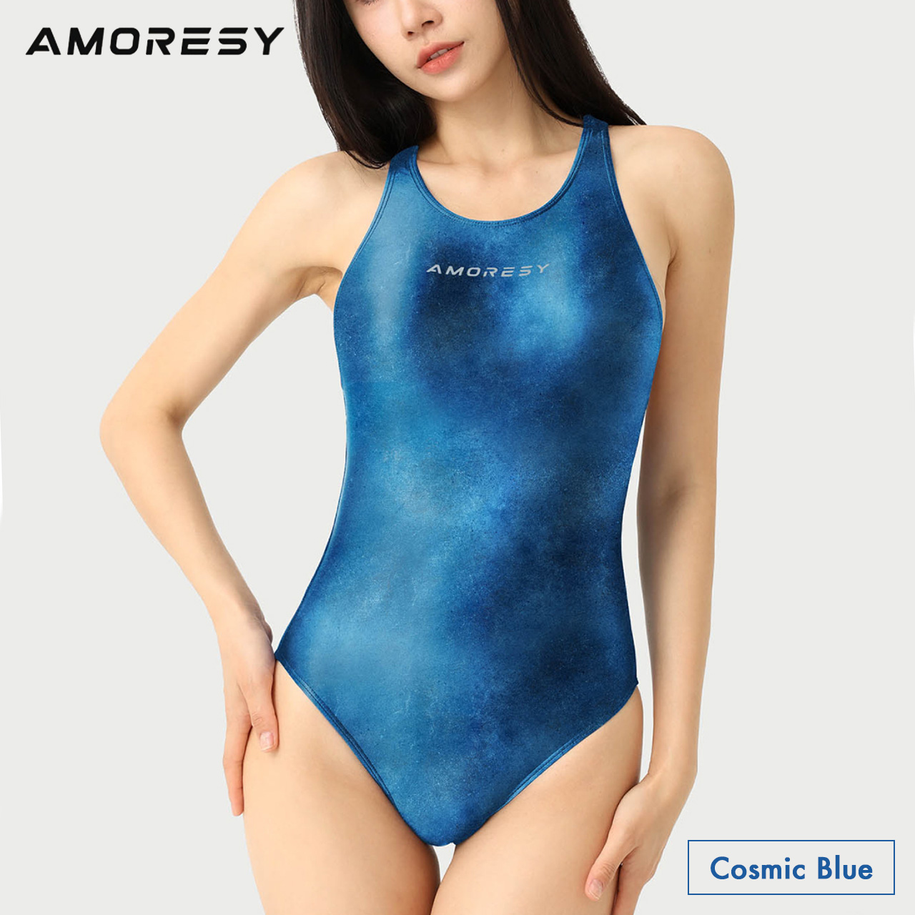 AMORESY（アモレシー） Gaea コスチューム 競泳水着 ボディスーツ 光沢