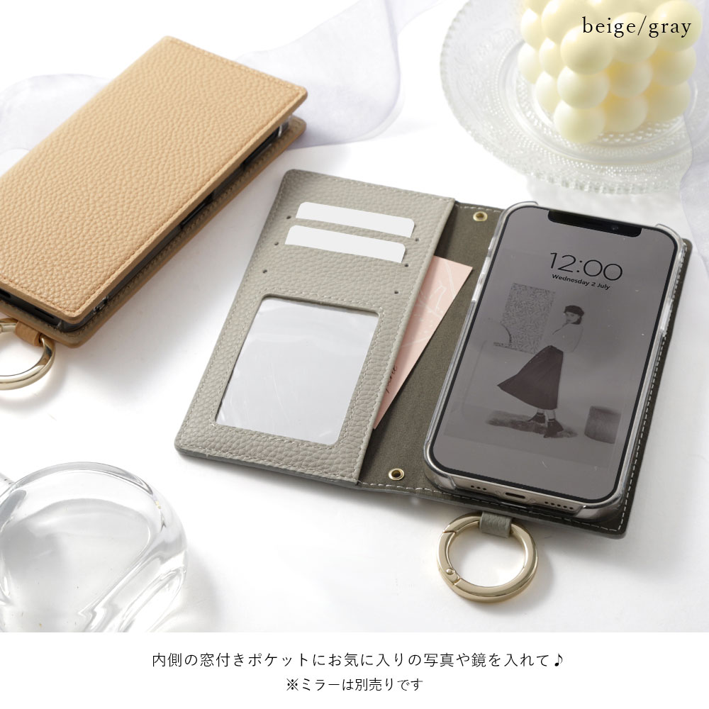 AQUOS wish sense9 ケース 手帳型 ハンドベルト おしゃれ ブランド