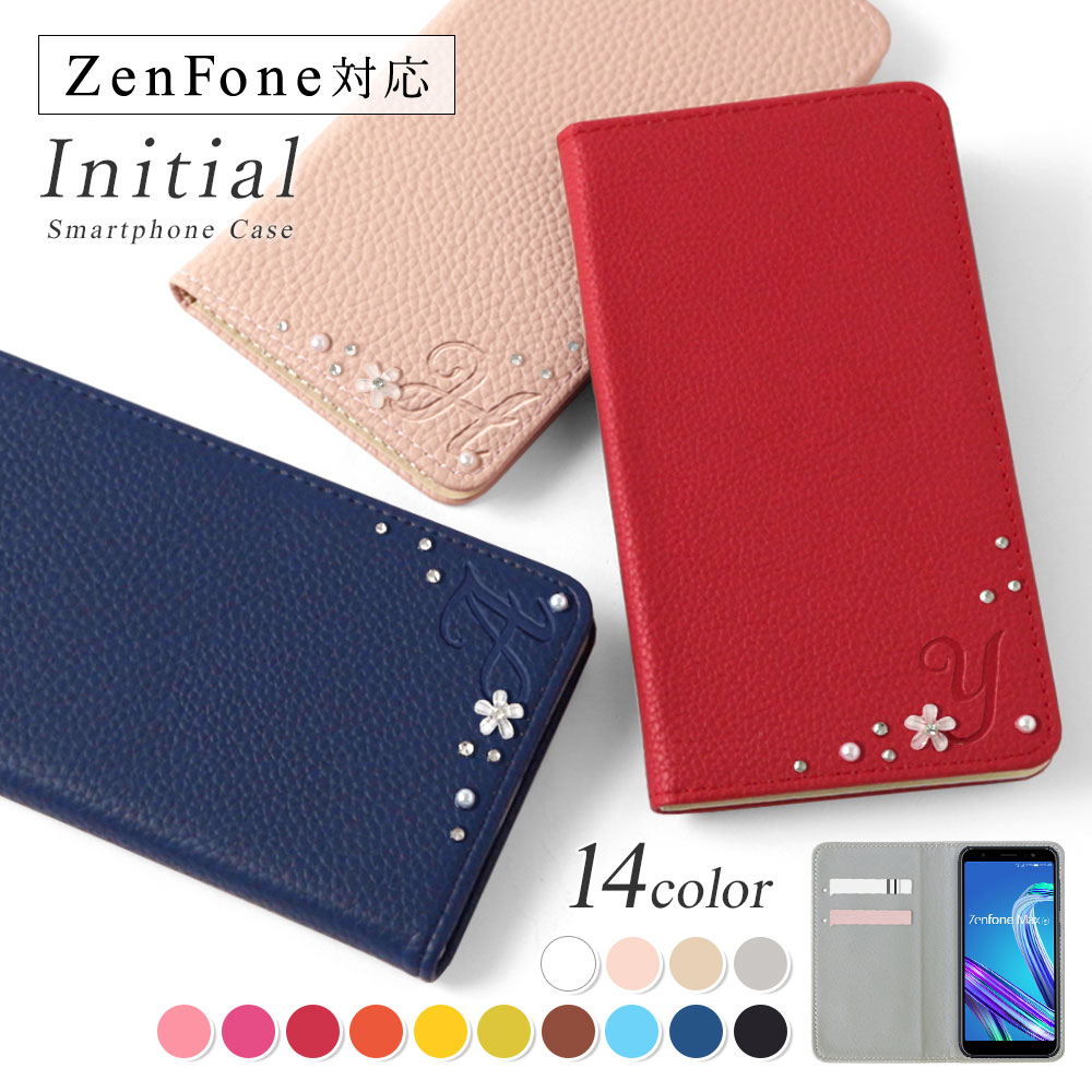 ZenFone9 ケース zenfone 8 flip ケース zenFone7 pro  スマホケース おしゃれ ゼンフォンマックス スマホカバー simフリー イニシャル 花｜choupet