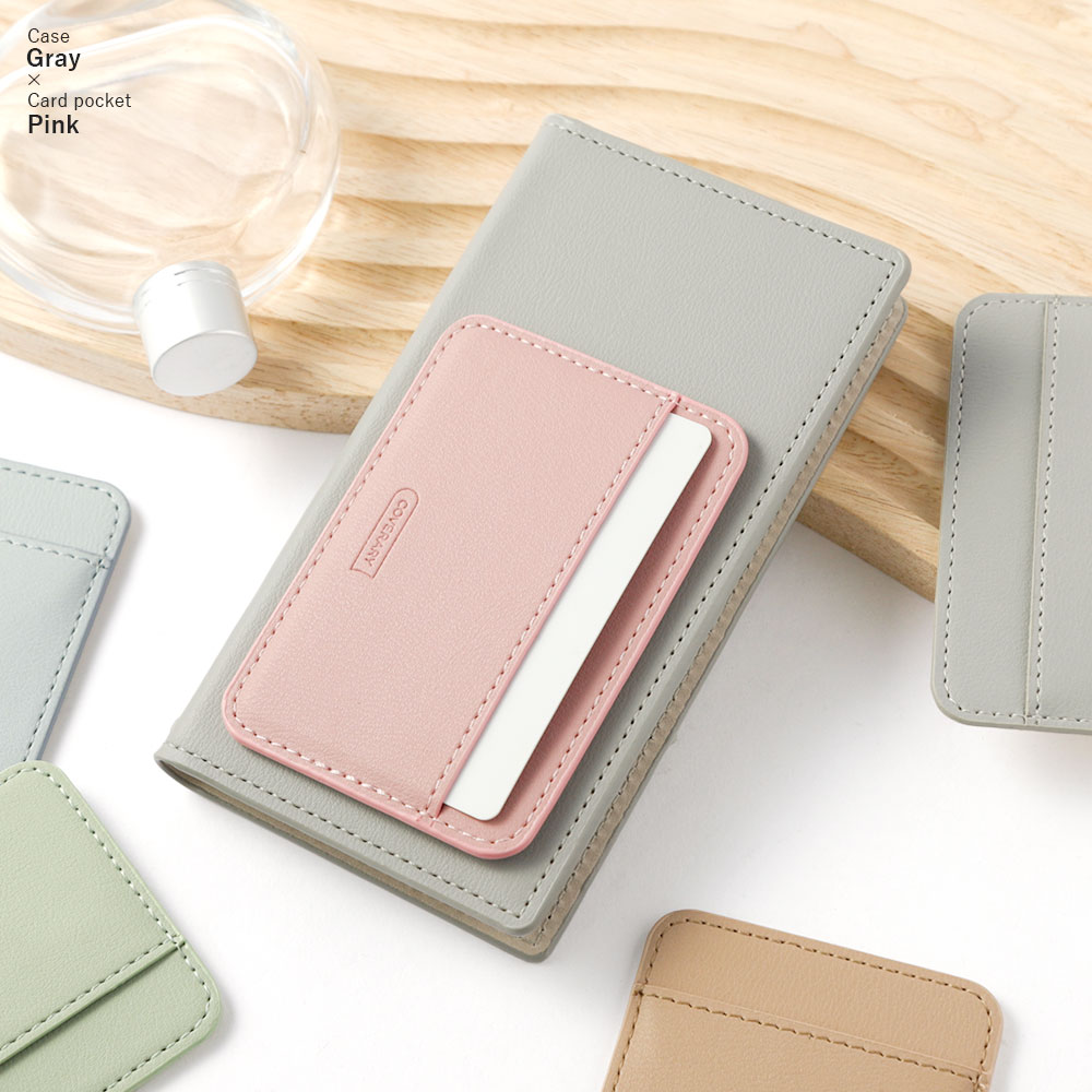 スマホケース 手帳型 レザー調 ベルトなし マグネットなし 鏡 ミラー プレーン 