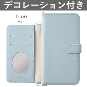 Galaxy S9 SC-02K ケース 手帳型 ショルダー おしゃれ ミラー付き ブランド スマホ...