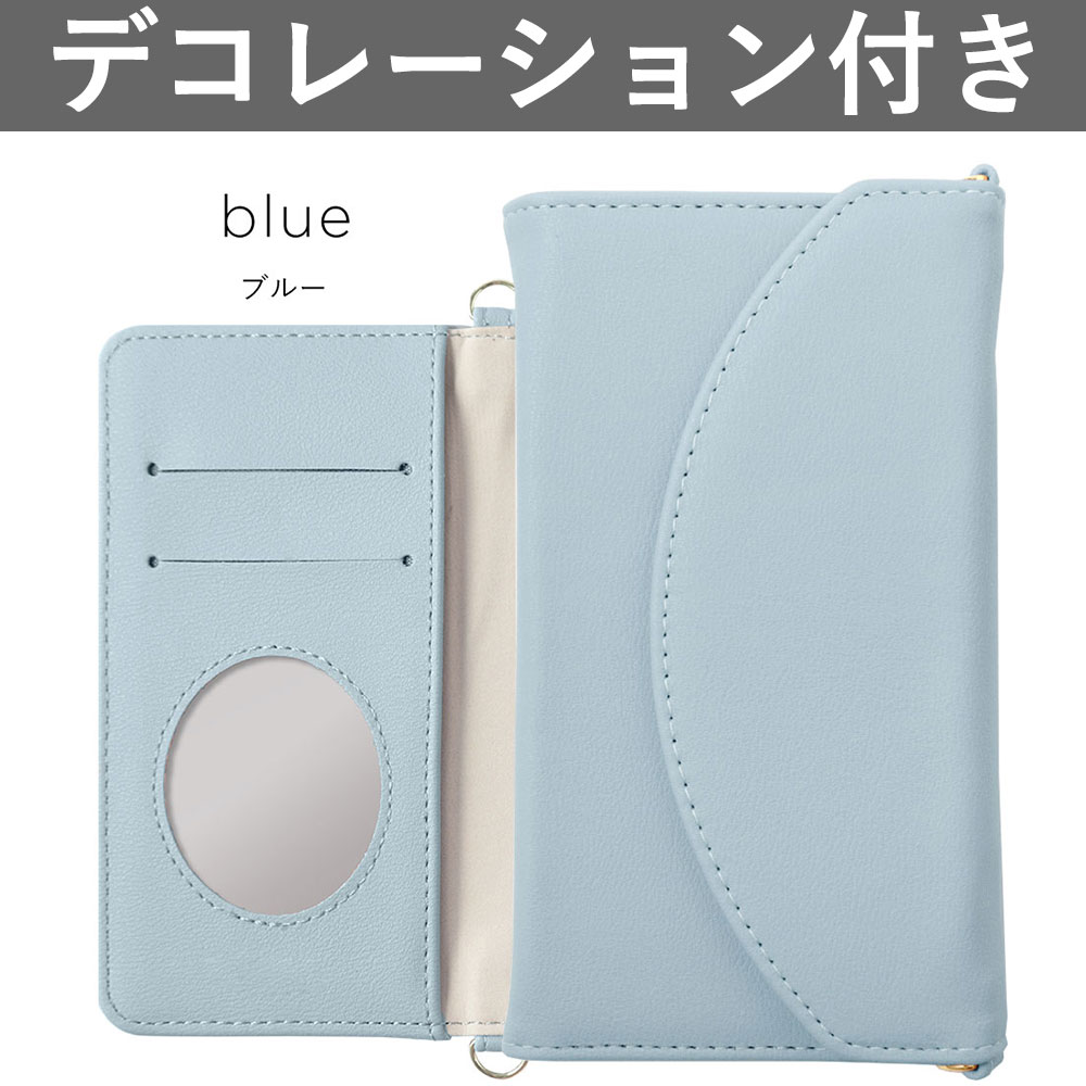 Disney mobile DM-01K ケース 手帳型 ショルダー おしゃれ ミラー付き ブランド...