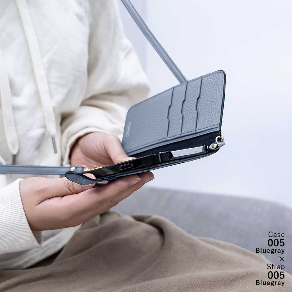 スマホケース 手帳型 イタリアンレザー 本革 日本製 マグネットベルト ショルダー 肩掛け ストラップ付き 本革手帳 本革/ショルダー
