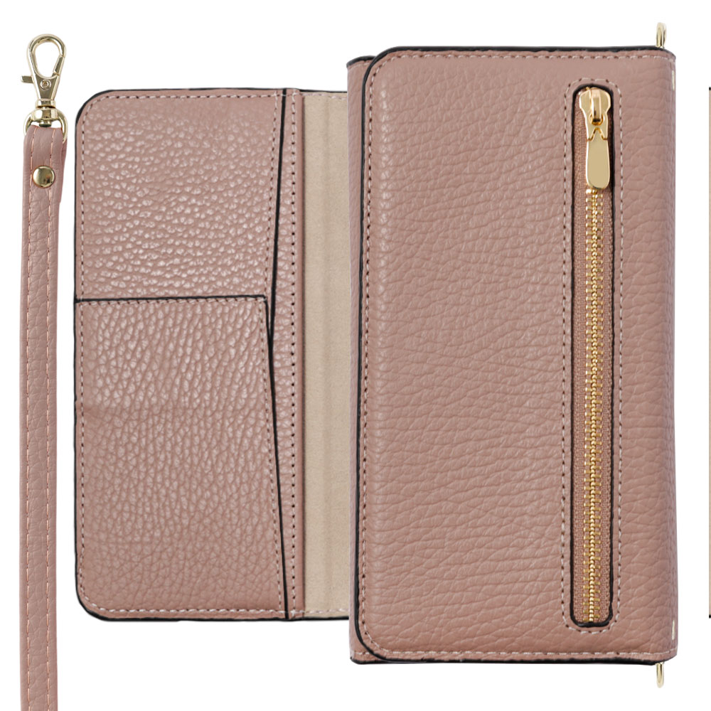 iPhone14 MICHAEL KORS ブックケースベージュピンク手帳型