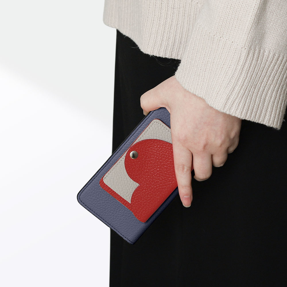 スマホケース 手帳型 イタリアンレザー 本革 日本製 ベルトなし 本革手帳 本革